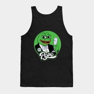 Frog Nation Pepe Crypto Meme Coin Tank Top